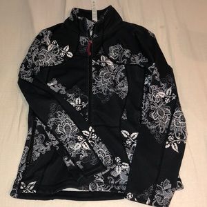 Black and white floral Lululemon jacket